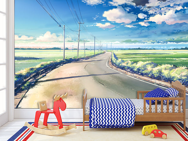 Peel and Stik Mural Wall Mural For Kids – "Road To A Fairy Tale", Enchanting Decor For  Kid's Room