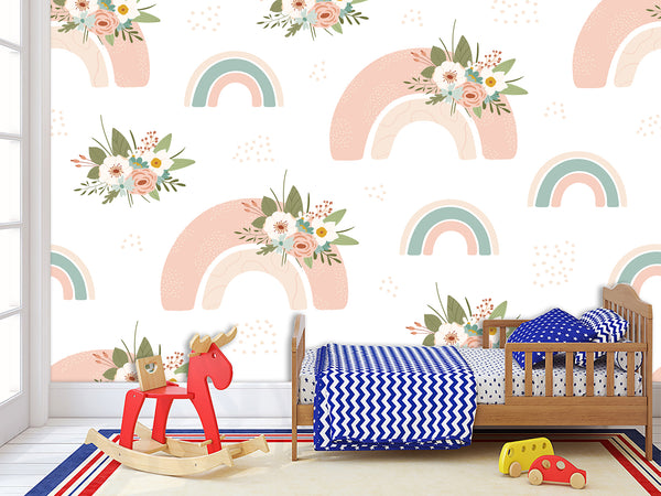 Kids photo wallpaper on the wall non-woven “Rainbow”, 3d wallpaper for Kids room