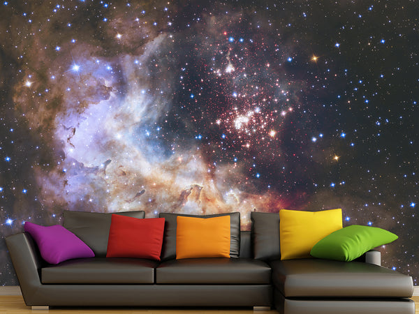 Peel and Stick Wall Mural 3D Wallpaper For Bedroom – "Breathtaking Cosmic Nebula" Wall Art