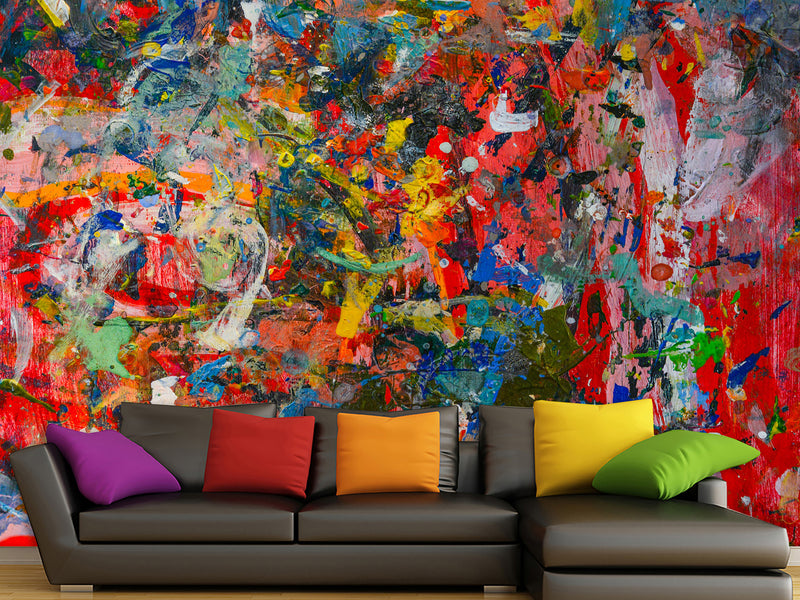 Self-Adhesive Wallpaper – Art Design for Home, Abstract "Paint Strokes