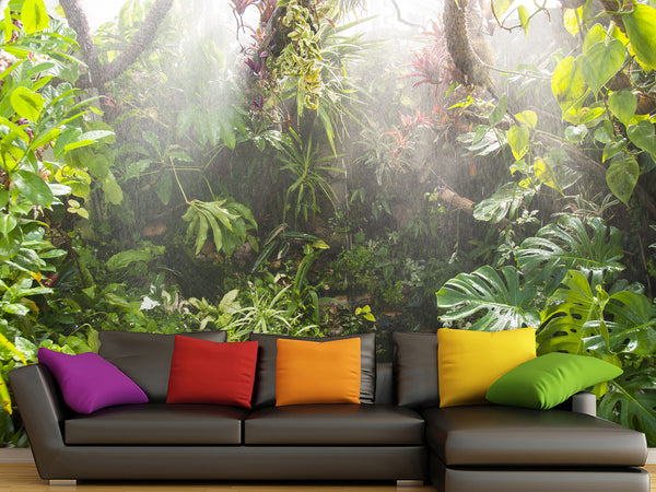 Self-Adhesive Wallpaper – Custom Design for Lounge Area, "Greenhouse by Egon Zitter"