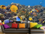 Nature Print Self-Adhesive Wallpaper "Fascinating Underwater World" – For School, Teen Room, Office 🌊