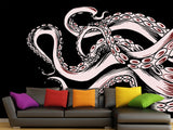 Ocean Theme Self-Adhesive Wallpaper for Gym, Office, Bedroom – "Octopus Tentacles: Breath of the Abyss"