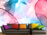 Abstract Peel and Stick Wall Mural "Paint in Water", Decor for Bedroom, Living Room, Kids Room 🎨