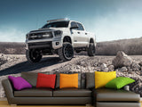 Full Wall Traditional Wallpaper for Living Room or Bedroom  – "Mountain Vehicle Power Mural"