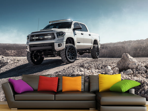 Full Wall Traditional Wallpaper for Living Room or Bedroom  – "Mountain Vehicle Power Mural"