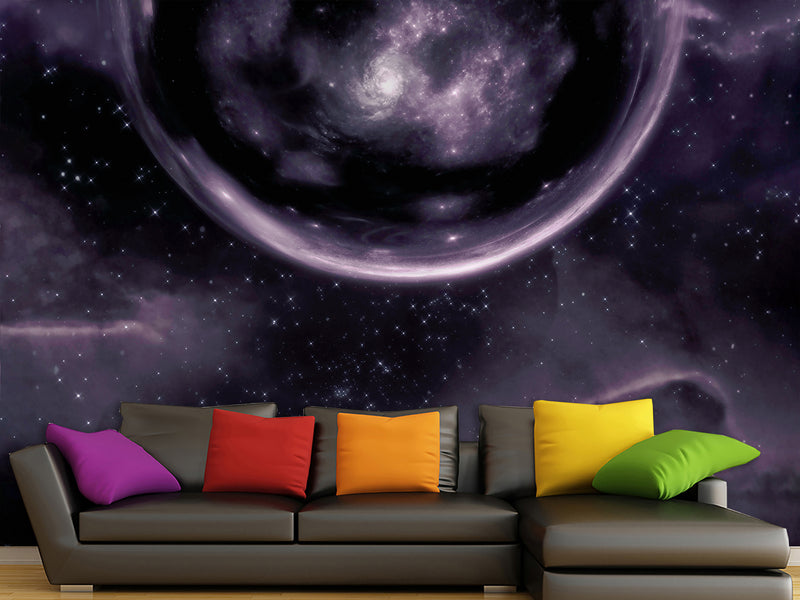 Vinyl Wallpaper Peel and Stick With An Interesting Design Of The Universe For The Living Room or Bedroom, “Sky Horizon”