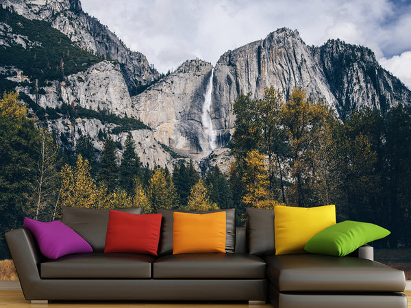 Peel & Stick Mural For Full Wall Yosemite Cliff Wall Mural – Nature-Inspired Accent Wallpaper