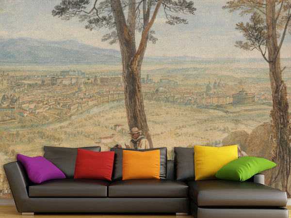 Wall mural Peel and Stick vinyl Joseph Mallord William Turner - Rome from Monte Mario