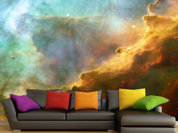 Peel & Stick Vinyl Wallpaper Decor Vibrant Nebula – Stunning Wall Mural For Home Interior
