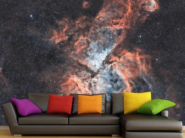 Peel and Stick Wall Mural Full-Wall 3D “Andromeda Nebula” Wall Mural – Ready-Made Photo Wallpaper for Home Interior