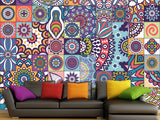 Art Design Geometric Vinyl Wallpaper Peel and Stick Cubes For Office, Workspace