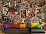 Unique Design Traditional Wall Murals Decor For Office, Bedroom, Living Room Vintage Collage "Wild West"🤠📰