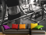 High-Quality Peel and Stick Sports Design Mural, Sports Photo Wallpaper "Motivation"