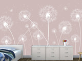 Non-Woven Minimalist Wallpaper With Dandelion Design, Photo Wallpaper For Decorating Bedroom, Living Room 🌿