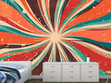 Non-Woven Full Wall Photo Wallpaper Art Design For Living Room, Workspace - Abstract Retro Dirty Grunge