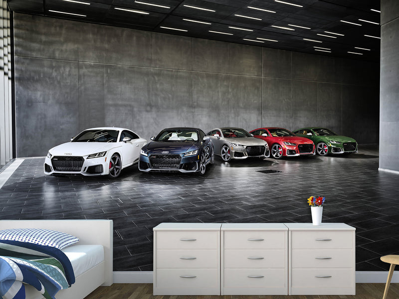 Self-Adhesive Wall Murals for Living Room, Office, or Room – "Colors of Dynamics: Audi TT RS Collection"