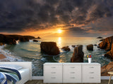 🏞️Natural Print For Comfort Traditional Wall Murals "Bay Of Biscay Near Italy" For Office, Bedroom, Study 🏞️