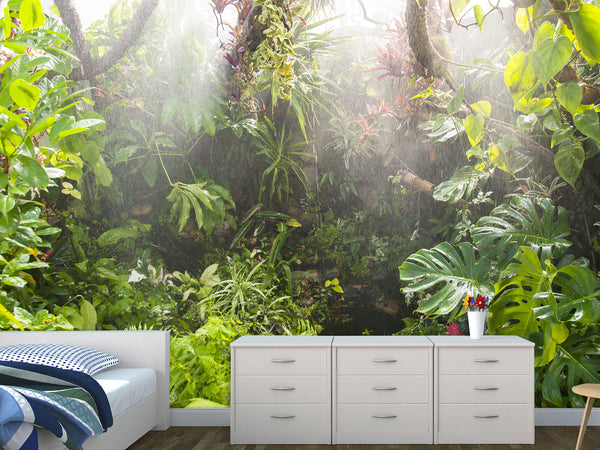 Self-Adhesive Wallpaper – Custom Design for Lounge Area, "Greenhouse by Egon Zitter"
