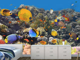 Nature Print Self-Adhesive Wallpaper "Fascinating Underwater World" – For School, Teen Room, Office 🌊