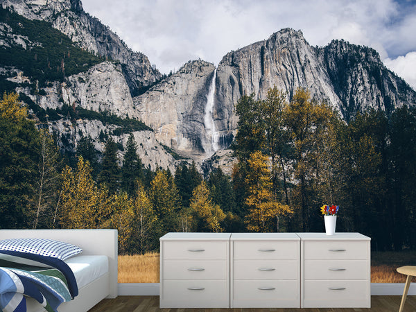Peel & Stick Mural For Full Wall Yosemite Cliff Wall Mural – Nature-Inspired Accent Wallpaper