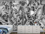 Unique Vintage Design – Traditional Full-Wall Wallpaper "Beauty and Power of Antiquity", Perfect for Bedroom or Living Room