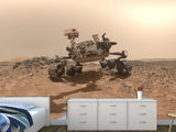 Peel & Stick Vinyl Wallpaper Space Design for Living Room or Office Print Mars Rover Wall Mural