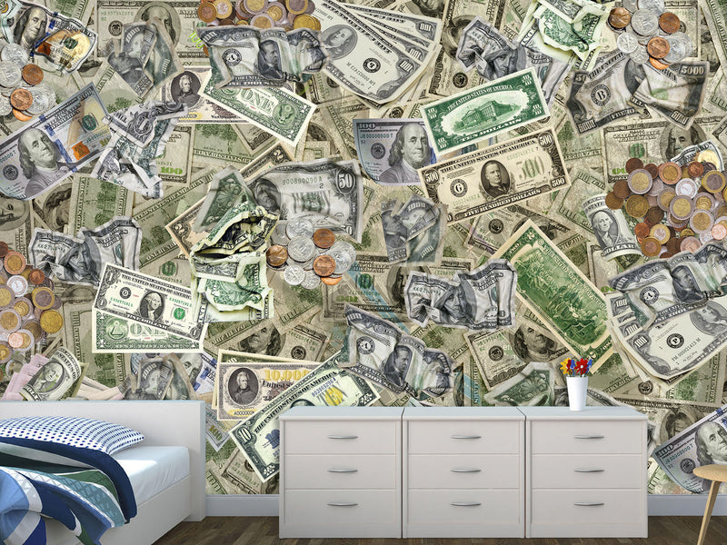 Theme Of Business And Success Self-Adhesive Photo Wallpapers For Office And Living Room "Money Universe"