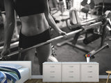 High-Quality Peel and Stick Sports Design Mural, Sports Photo Wallpaper "Motivation"