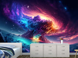 Non-Woven Photo Wallpaper "Big Splash Of The Universe", Art Print For Bedroom, Living Room, Kids' Room 🌌