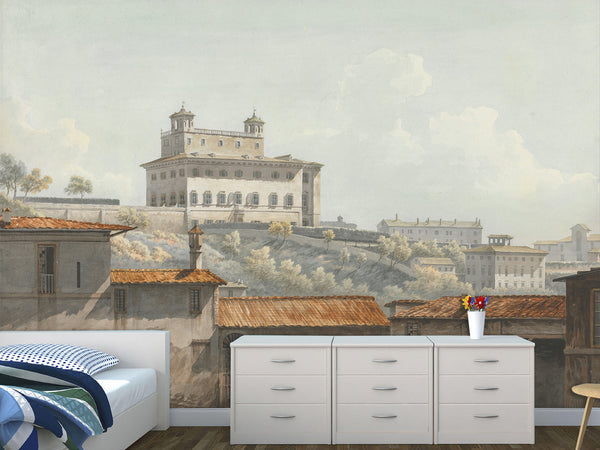 Non-Woven Wall Mural John Warwick Smith-The Villa Medici Rome For Living Room or Bedroom