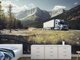 Peel and Stik Wallpaper Volvo On Mountain Road – 3D Wall Art For Bedroom, Kitchen And Living Room