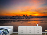 Non-Woven Mural Large Wall Art For Bedroom, Living Room Or Relaxation Zone – Ocean Sunset