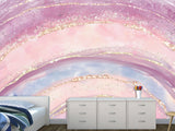 Vibrant Non-Woven Wallpaper. Abstract Modern Style Full-Wall Mural for Kids' Room, Living Room, and Bedroom "Rainbow" 🌈