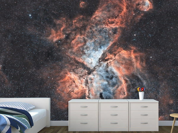 Peel and Stick Wall Mural Full-Wall 3D “Andromeda Nebula” Wall Mural – Ready-Made Photo Wallpaper for Home Interior