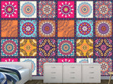 Geometric Design For Home Peel and Stick Wall Mural Mandala For Office, Bedroom, Living Room