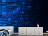 Bold Design For Office, Gaming Room Peel And Stick Wallpaper Full Wall Art Print For Home "Cryptocurrency Matrix" 💻