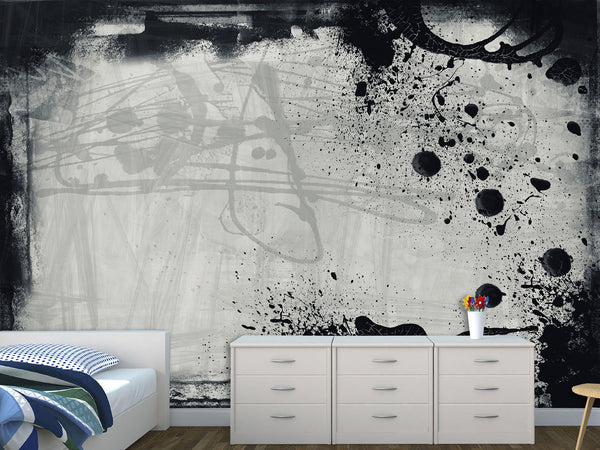 Peel and Stick Wallpaper – Grunge Texture Art Style – For Office, Apartment or Creative Space