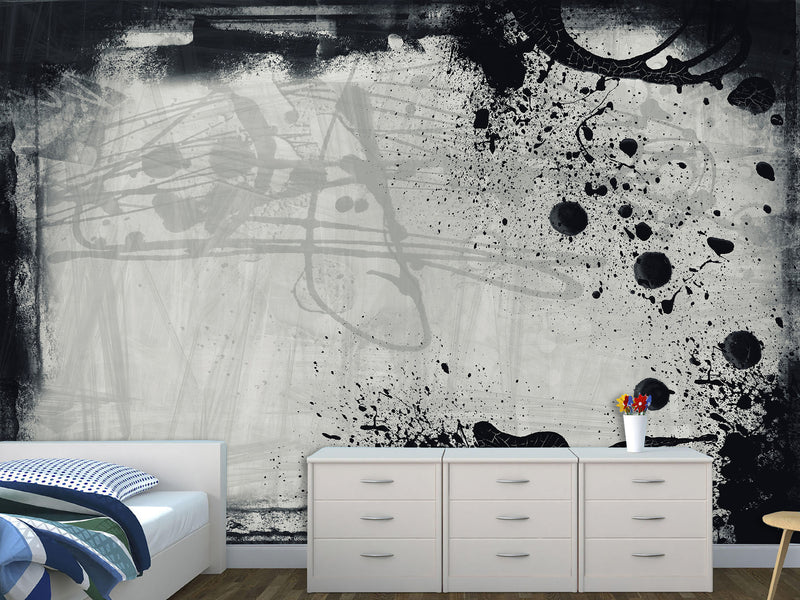 Peel and Stick Wallpaper – Grunge Texture Art Style – For Office, Apartment or Creative Space
