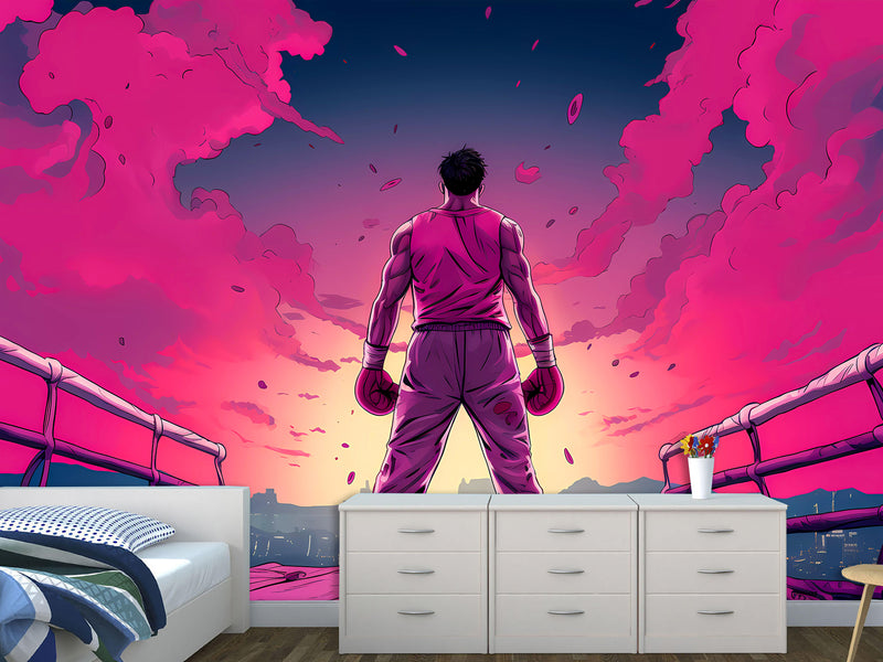 Sport In Design Self-Adhesive Photo Wallpapers For Gym, Workspace -"Before the Dawn of Battle" - Inspiring Mural