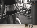 High-Quality Peel and Stick Sports Design Mural, Sports Photo Wallpaper "Motivation"