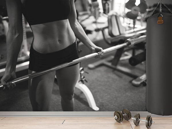 High-Quality Peel and Stick Sports Design Mural, Sports Photo Wallpaper "Motivation"