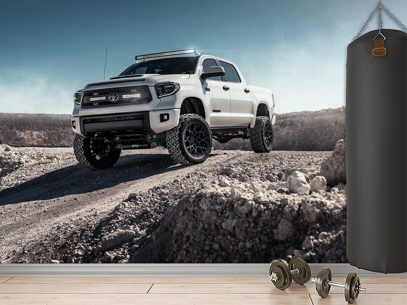 Full Wall Traditional Wallpaper for Living Room or Bedroom  – "Mountain Vehicle Power Mural"