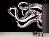 Ocean Theme Self-Adhesive Wallpaper for Gym, Office, Bedroom – "Octopus Tentacles: Breath of the Abyss"