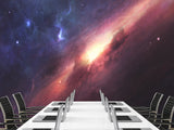 Peel and Stick Wall Mural Full-Wall Photo Wallpaper "Cosmic Nebula" Design For Bedroom Or Living Room