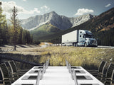 Peel and Stik Wallpaper Volvo On Mountain Road – 3D Wall Art For Bedroom, Kitchen And Living Room