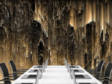Wall mural Peel and Stick vinyl Wallpaper “Golden rain" Wallpaper for For Home decor, Bedroom