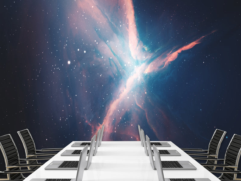 Self-Adhesive Wall Mural – "Breath Of Space" Design, Perfect For Bedroom Or Office Décor