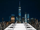 Modern Non-Woven 3D Wallpaper Mural for Bedroom – "Bright City Lights" (Perfect Above the Bed)