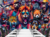 Art Design For Interior Peel and Stick Wall Mural With Pattern "Animalism" For Home Wall